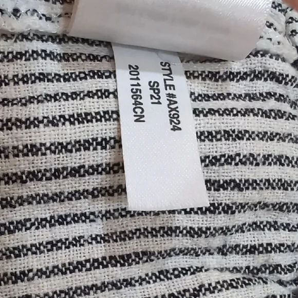 J. Crew High Waist Striped Shorts - Black and White - Picture 5 of 7